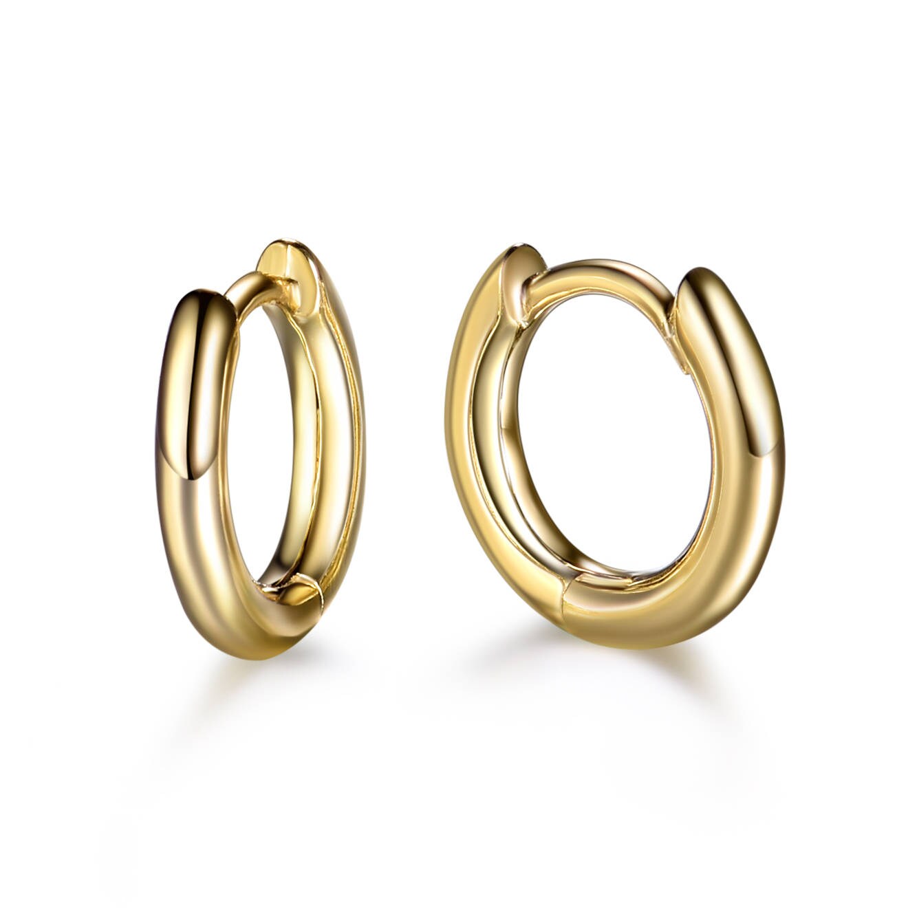 Kleine Gold Creolen Huggie Ohrringe Silber Rose Brautjungfer Geschenk von SamiJEWELS