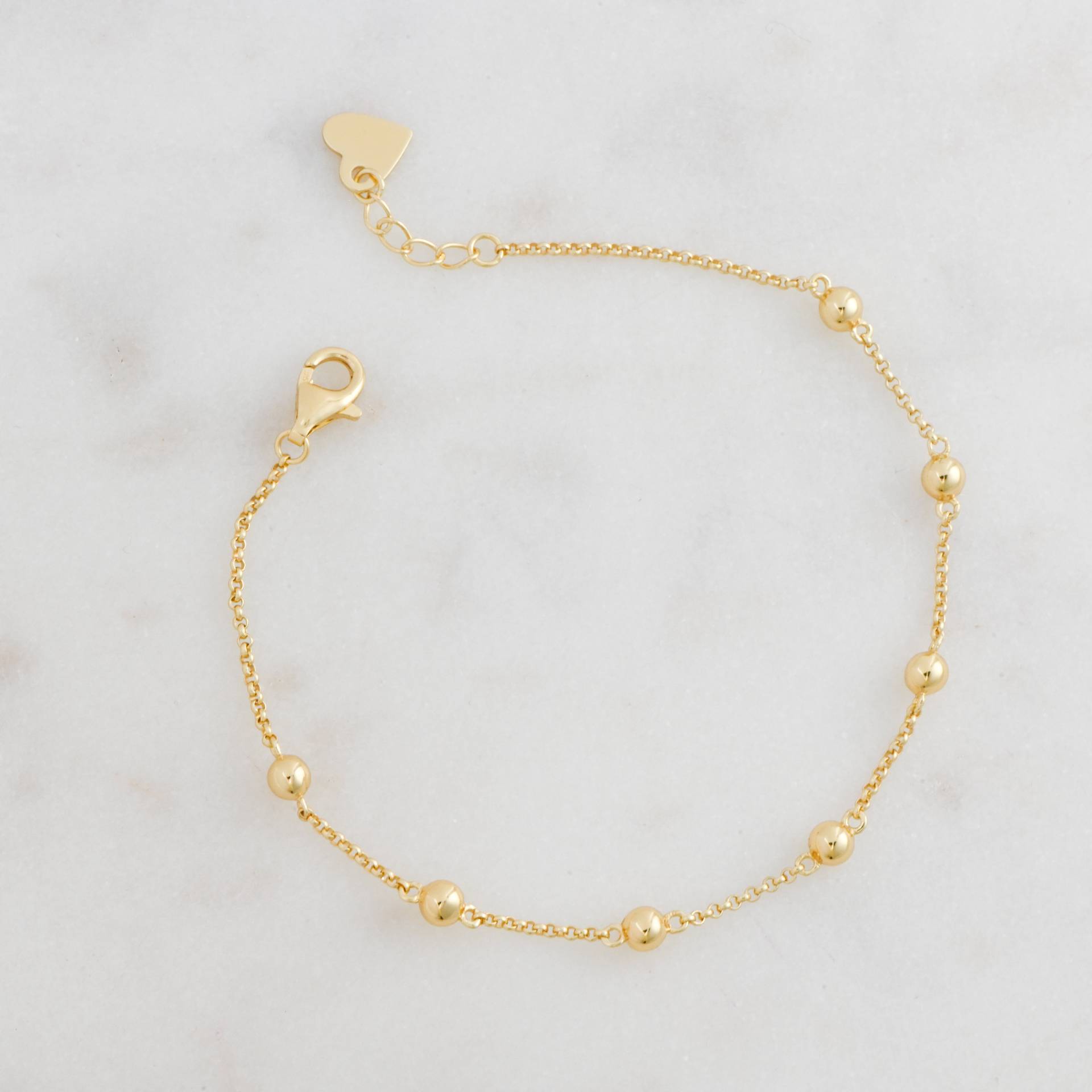 Perlen Armband, Kugel Satelliten Kette Zierliche S von SamiJEWELS