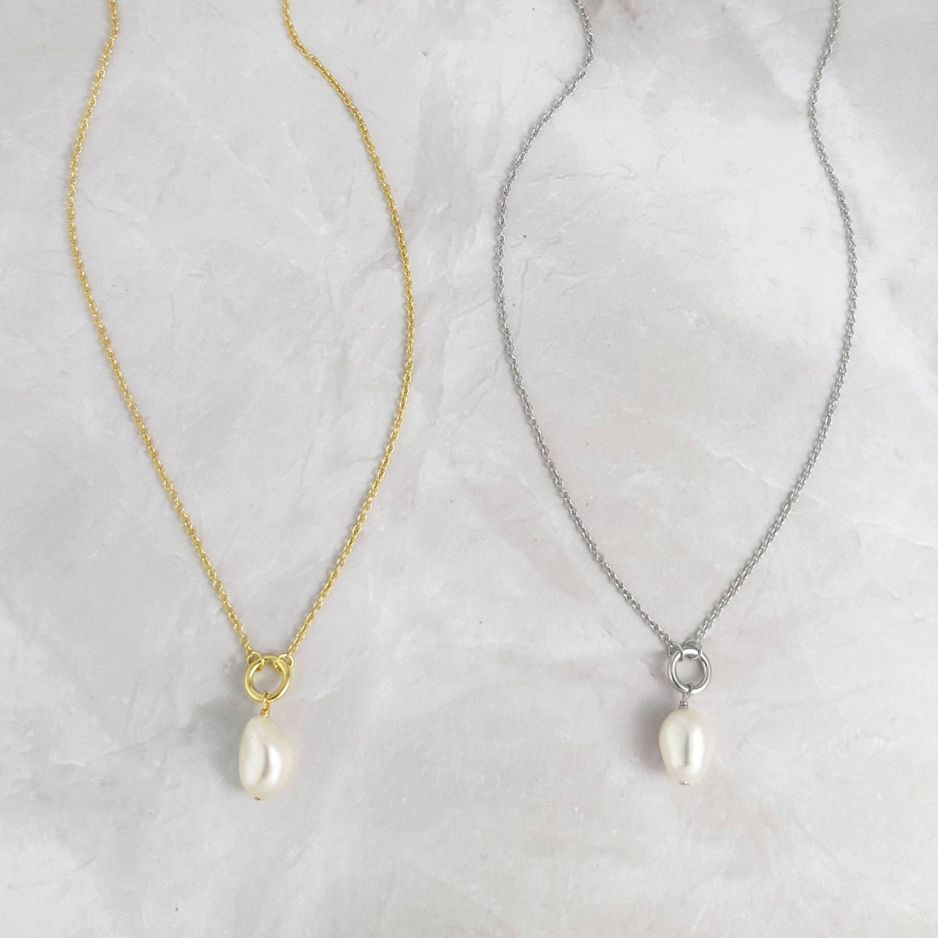 Süßwasserperle Halskette, Perle Anhänger Halskette Für Frauen, Brautschmuck, Strand Schmuck, Juni Geburtsstein, Geschenk Sie, Perlenkette von SamiJEWELS