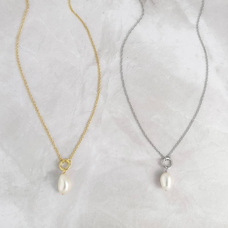 Süßwasserperle Halskette, Perle Anhänger Halskette Für Frauen, Brautschmuck, Strand Schmuck, Juni Geburtsstein, Geschenk Sie, Perlenkette von SamiJEWELS