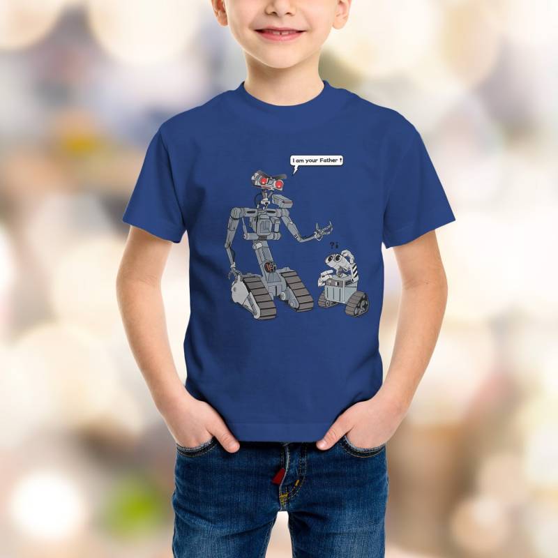 Ich Bin Dein Vater T-Shirt/Lustiges Mit Wall-E Und Johnny 5 Kurzschluss Süßes von SamielArt