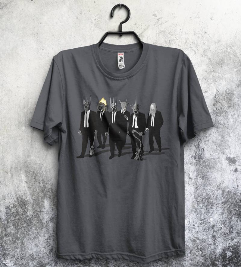 Reservoir Lords Shirt, Lustiges Filmparodie-T-Shirt, Sauron, Morgoth, Saruman & Balrog, 90Er-Jahre-Kultfilm-Mashup, Fantasy-Bösewicht-Geschenk Für von SamielArt