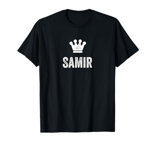 Samir der König / Krone & Name Design für Herren namens Samir T-Shirt Samir der König / Krone & Name Design für Herren namens Samir T-Shirt von Samir Name Tag Apparel for Men Named Samir