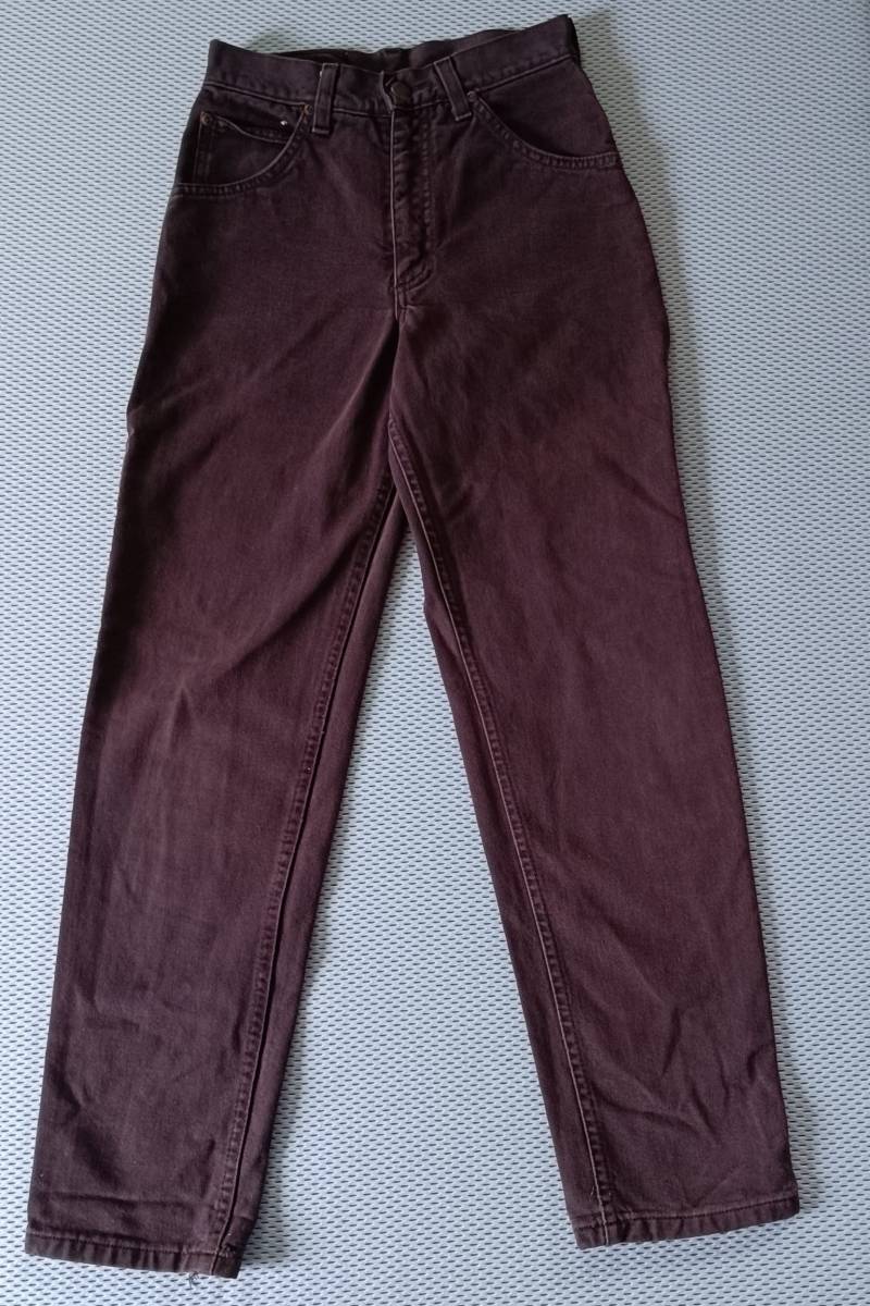 Orig. 90Er High Waist Lee Jeans "st. Louis Youth" Gr. 12, Dunkelbraun von SammelwutVintage