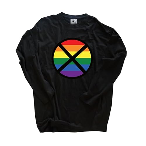 Anti Regenbogen Gender Wahn Langarm-Shirt Klassisch Rundhals Schwarz S von Sammys Shirt Store