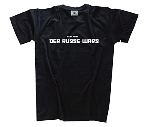 Egal was passiert-Der Russe Wars T-Shirt Schwarz XL von Sammys Shirt Store