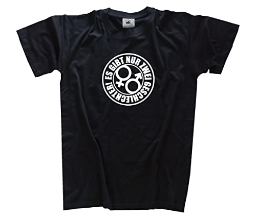 Es gibt nur Zwei Geschlechter II T-Shirt Schwarz M von Sammys Shirt Store