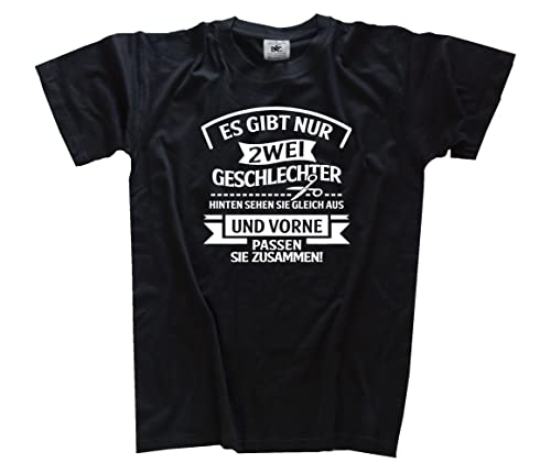 Es gibt nur Zwei Geschlechter T-Shirt Schwarz XL von Sammys Shirt Store