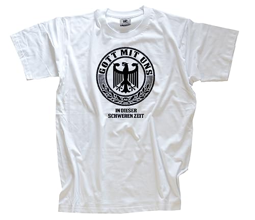 Gott mit Uns-in Dieser schweren Zeit T-Shirt Weiss L von Sammys Shirt Store