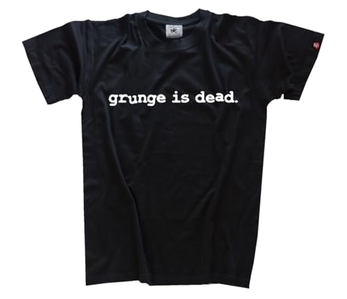 Grunge is Dead Kurt Musik Music Legendary Rock Kurt Smells Like Club 27 T-Shirt Klassisch Rundhals Kurzarm Schwarz M von Sammys Shirt Store