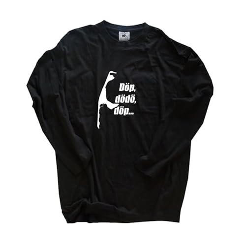 Sylt Döp dödö döp Langarm-Shirt Klassisch Rundhals Schwarz XXL von Sammys Shirt Store
