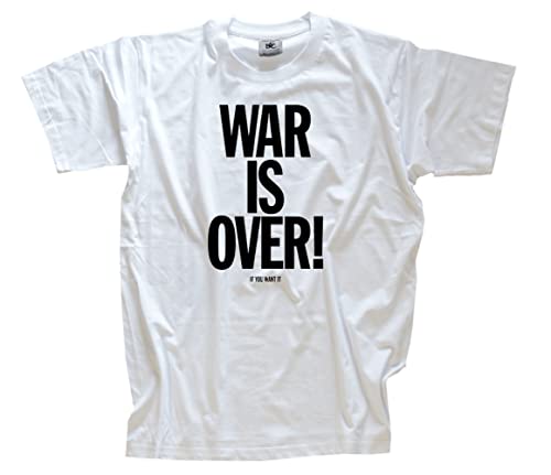 War is Over if You Want it T-Shirt Weiss XXXL Klassisch Rundhals Kurzarm War is Over if You Want it T-Shirt Weiss XXXL Klassisch Rundhals Kurzarm von Sammys Shirt Store