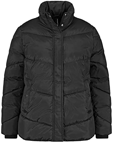 SAMOON Damen 150029-21500 Outdoorjacke Nicht Wolle, Black, 42 von Samoon