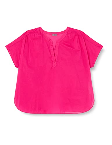 SAMOON Damen 260031-21053 Bluse, Magenta, 44 von Samoon