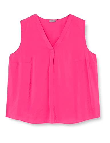 SAMOON Damen 260036-21120 Bluse, Magenta, 44 von Samoon