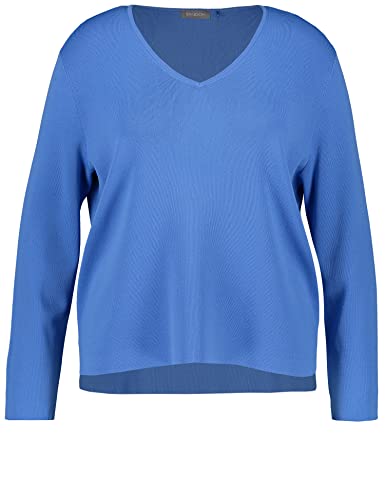 SAMOON Damen 272004-25109 Pullover, Blue Bonnet, 50 von Samoon