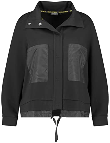 Samoon Damen 131005-26419 Jacke Gewirke, Schwarz, 54 Große Größen EU von Samoon