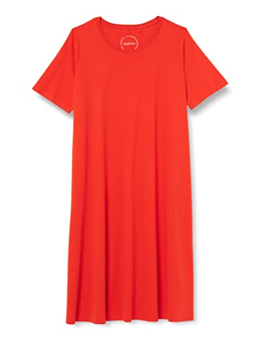 SAMOON Damen 281003-26211 Kleid, Power Red, 46 von Samoon