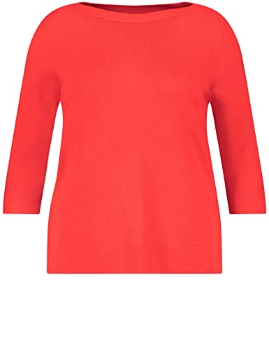 SAMOON Damen 972993-29582 Pullover, Power Red, 46 von Samoon