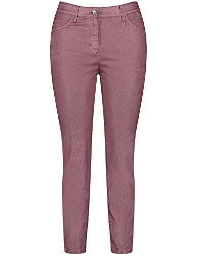 SAMOON Damen 120012-21461 Hose, Dark Cherry, 56 von Samoon