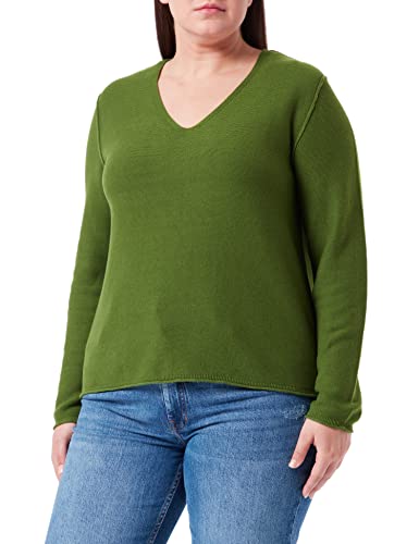 SAMOON Damen 972996-29256 Pullover, Basil Green, 48 von Samoon