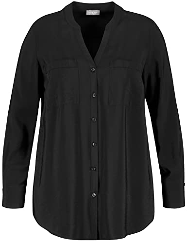 Samoon Damen blouse 1/1 mouw Bluse, Schwarz, 42 EU von Samoon