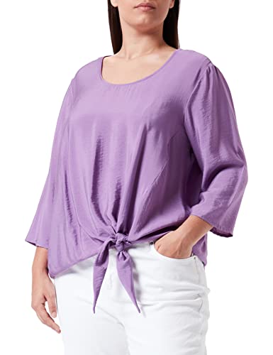 Samoon Damen 960999-29243 Bluse, Plum, 50 EU von Samoon