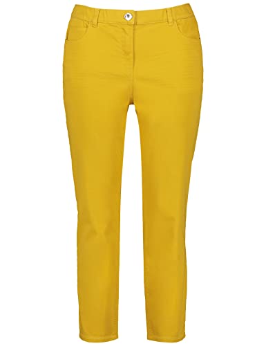 Samoon Damen Coloured Jeans Betty Jeans unifarben 7/8 Länge African Sun 52 von Samoon