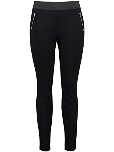 Samoon Damen Elastische Schlupfhose Lucy unifarben reguläre Länge Marine 42 von Samoon