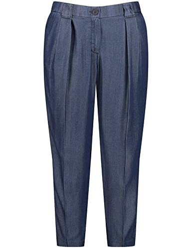 SAMOON Damen 220012-21010 Hose, Dark Blue Denim, 46 von Samoon