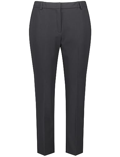 Samoon Damen Gepflegte 7/8 Hose Greta unifarben 7/8 Länge Dark Shale Grey 46 von Samoon