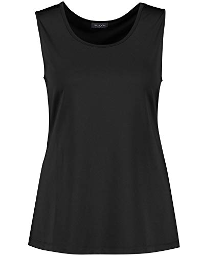 Samoon Damen Knitted Fabric Top, Schwarz, M EU von Samoon