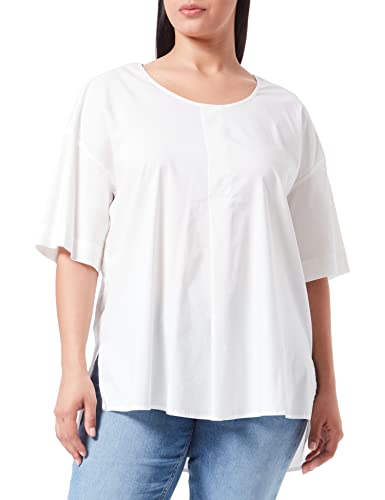 SAMOON Damen 860019-21213 Bluse, Offwhite, 46 von Samoon