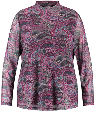 Samoon Damen Longsleeve mit Paisleymuster Langarm Gemustert Gooseberry Gemustert 50 von Samoon