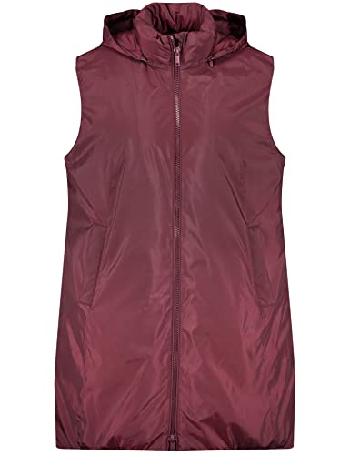 SAMOON Damen 140007-21500 Weste Outdoor, Dark Cherry, 48 von Samoon