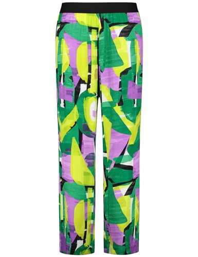 Samoon Damen Palazzohose mit Allover-Print Carlotta Gemustert reguläre Länge Lemon Green Gemustert 52 Samoon Damen Palazzohose mit Allover-Print Carlotta Gemustert reguläre Länge Lemon Green Gemustert 52 von Samoon