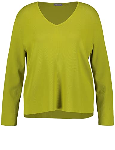 SAMOON Damen 272004-25109 Pullover, Citronella, 48 von Samoon