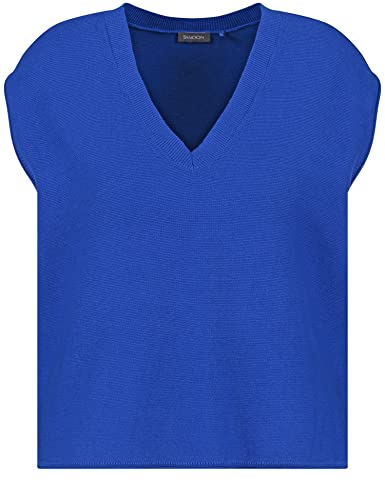 Samoon Damen 172028-25400 Pullunder, Bright Blue, 54 Große Größen EU von Samoon