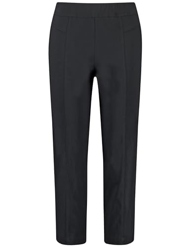 Samoon Damen Stretchkomfortable 3/4 Hose Lucy unifarben 3/4 Länge Navy 44 von Samoon