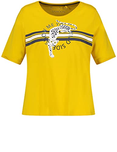Samoon Damen T-Shirt mit Frontprint Kurzarm Frontprint Light Sun Gemustert 52 Samoon Damen T-Shirt mit Frontprint Kurzarm Frontprint Light Sun Gemustert 52 von Samoon