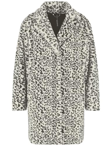 Samoon Damen Webpelzmantel mit Leo-Dessin Langarm Animal-Print Pearl Gemustert 48 Samoon Damen Webpelzmantel mit Leo-Dessin Langarm Animal-Print Pearl Gemustert 48 von Samoon