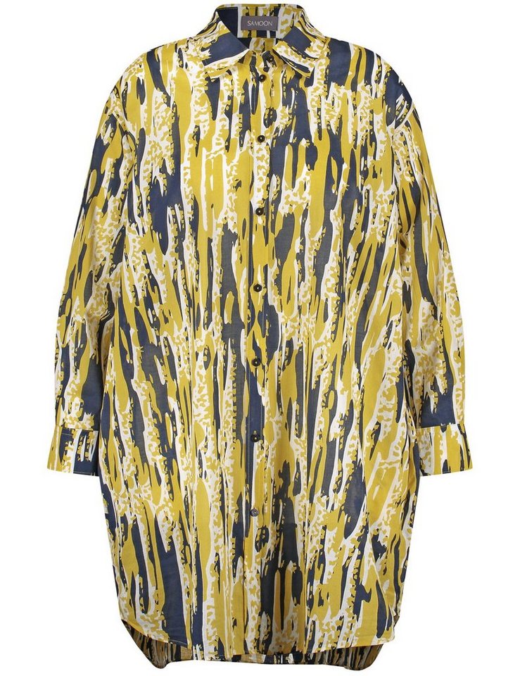 Samoon Klassische Bluse Longbluse mit Print von Samoon