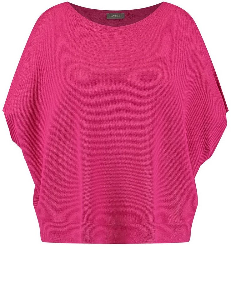 Samoon Kurzarmpullover Kurzarmpullover aus luftigem Strick von Samoon