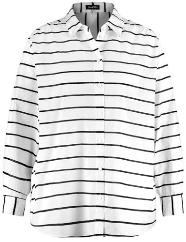 Samoon Leichte Longbluse aus Baumwoll-Voile - 46 von Samoon