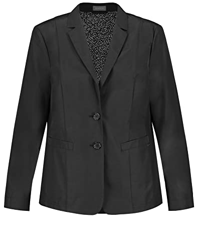 Samoon Womens Langarm Blazer, Black, 54 von Samoon