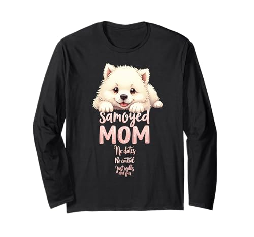 Lustiges Samojede-Mama-Hunde-Zitat Langarmshirt Lustiges Samojede-Mama-Hunde-Zitat Langarmshirt von Samoyed Fun Designs