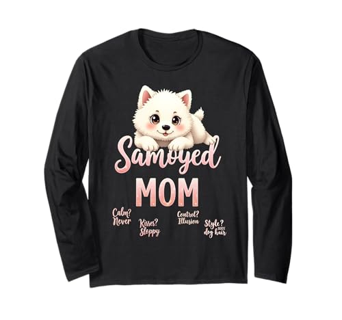 Lustiges Samojede-Mama-Hunde-Zitat Langarmshirt Lustiges Samojede-Mama-Hunde-Zitat Langarmshirt von Samoyed Fun Designs