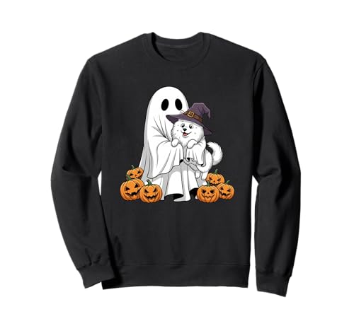 Lustiger Geist Samojeden Kürbis Halloween Kinder Herren Damen Sweatshirt Lustiger Geist Samojeden Kürbis Halloween Kinder Herren Damen Sweatshirt von Samoyed Lovers Cute Halloween Outfits for Boy Girl