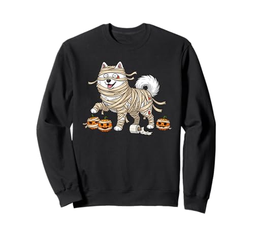 Lustiger Samojede-Mumien-Kürbis Halloween Kinder Herren Damen Sweatshirt Lustiger Samojede-Mumien-Kürbis Halloween Kinder Herren Damen Sweatshirt von Samoyed Lovers Cute Halloween Outfits for Boy Girl