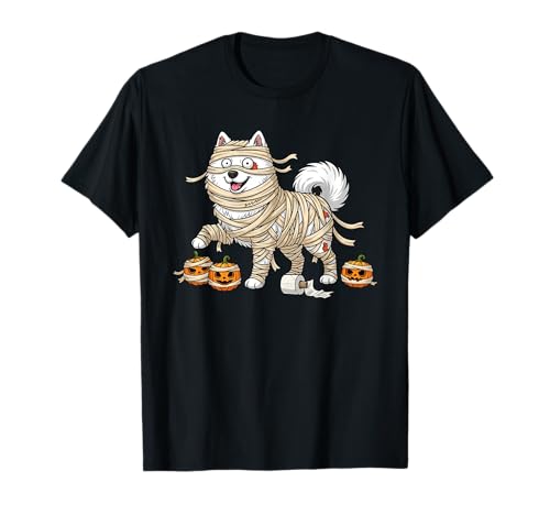 Lustiger Samojede-Mumien-Kürbis Halloween Kinder Herren Damen T-Shirt Lustiger Samojede-Mumien-Kürbis Halloween Kinder Herren Damen T-Shirt von Samoyed Lovers Cute Halloween Outfits for Boy Girl